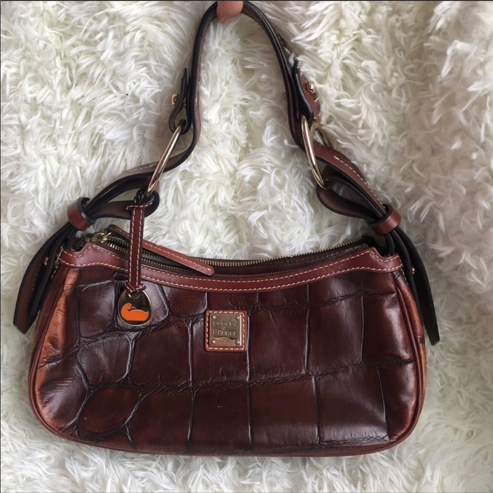 Dooney and Bourke Crocembossed hobo purse